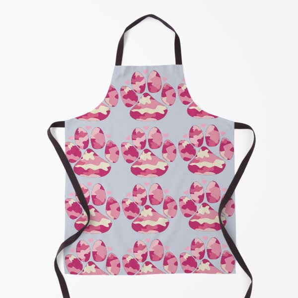 Item preview, Pink camo dog paw print with hearts designed and sold by Doodles Down South.