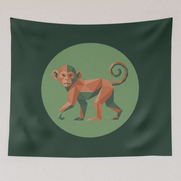 Item preview, Origami Walking Monkey - Canvas Bag for Animal Lovers designed and sold by bsbd-action.