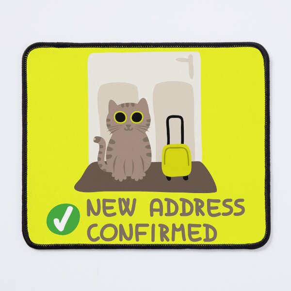 Item preview, New Address Confirmed - Rescue Cat designed and sold by fishdesigns.