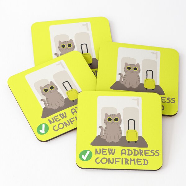 Item preview, New Address Confirmed - Rescue Cat designed and sold by fishdesigns.