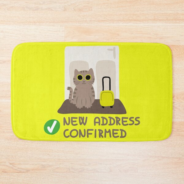 Item preview, New Address Confirmed - Rescue Cat designed and sold by fishdesigns.