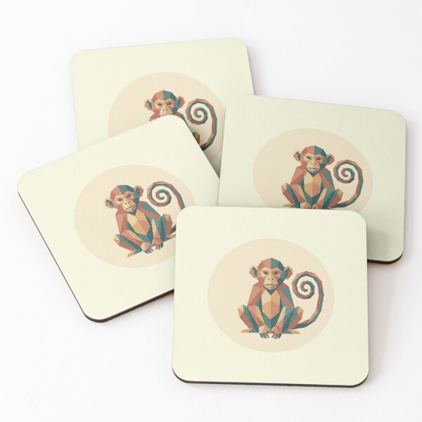 Item preview, Vintage Artistic Monkey – Retro Style T-Shirt for Coffee and Art Lovers designed and sold by bsbd-action.