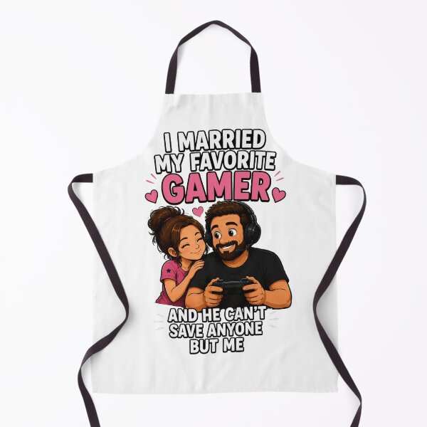 Item preview, I Married My Favorite Gamer Funny Wife Shirt designed and sold by PINK FREE.