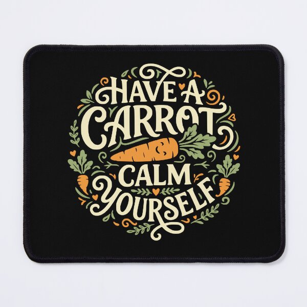 Item preview, Have a Carrot Calm Yourself Typography designed and sold by Zayn Studio.
