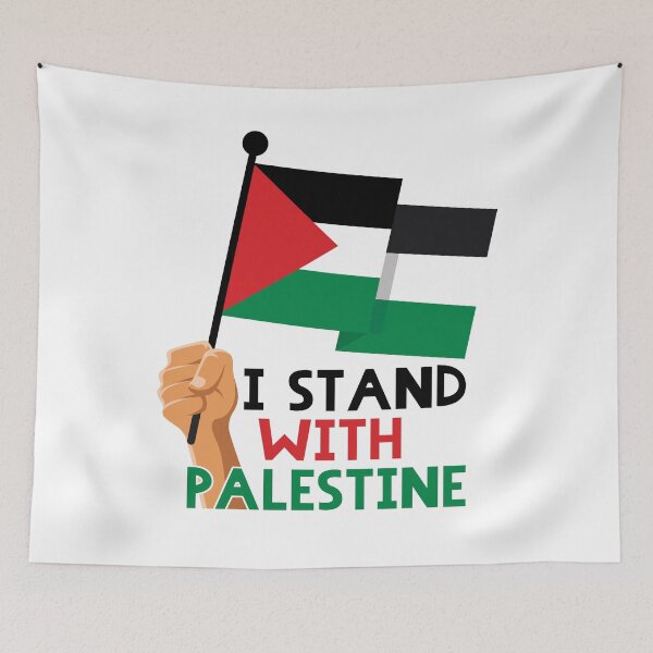 Item preview, Palestinian Resistance Solidarity Design I Stand with Palestine -Black designed and sold by Hurriyyatee.