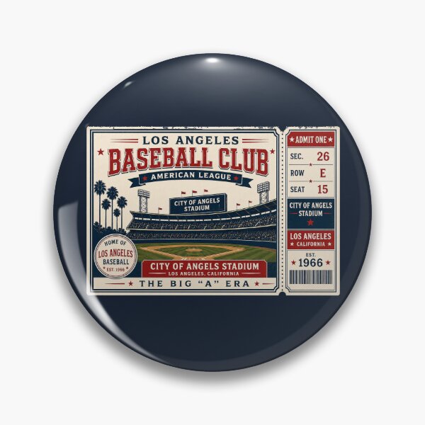 Item preview, Los Angeles Baseball Club Vintage Ticket Shirt | City of Angels Stadium Retro Baseball Graphic designed and sold by GhostDawgs.