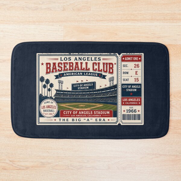 Item preview, Los Angeles Baseball Club Vintage Ticket Shirt | City of Angels Stadium Retro Baseball Graphic designed and sold by GhostDawgs.
