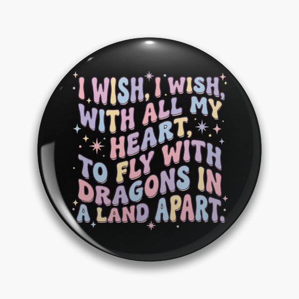 Item preview, ​I Wish I Wish With All My Heart Whimsical Retro Dragon Spell Text designed and sold by Rahaf-shop9.