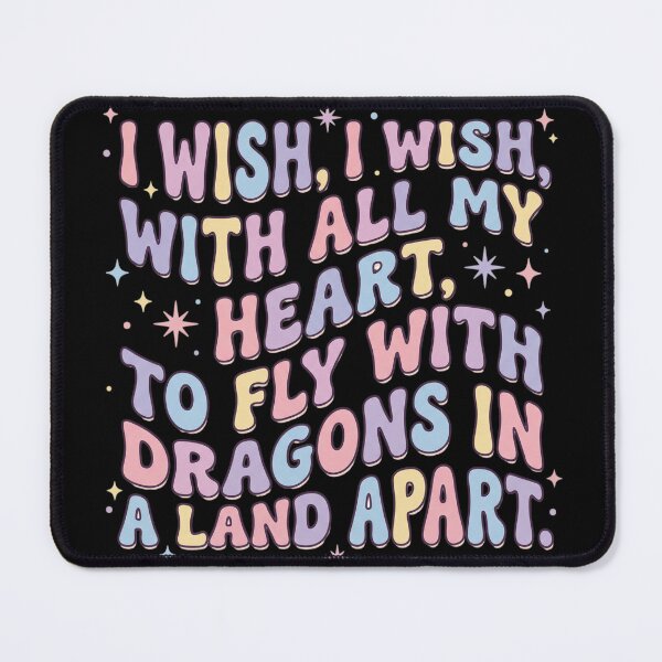 Item preview, I Wish I Wish With All My Heart Whimsical Retro Dragon Spell Text designed and sold by Rahaf-shop9.
