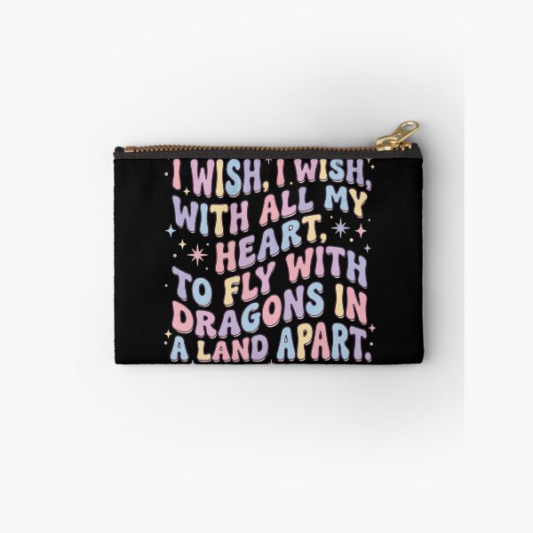 Item preview, ​I Wish I Wish With All My Heart Whimsical Retro Dragon Spell Text designed and sold by Rahaf-shop9.