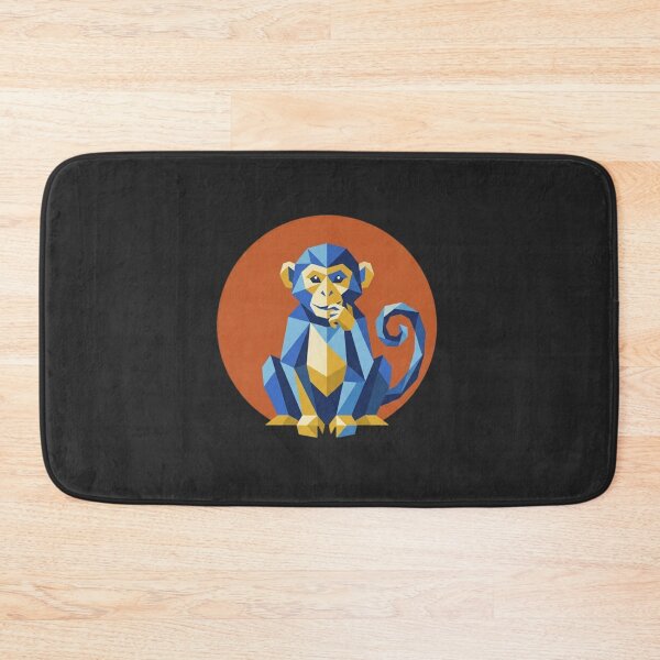Item preview, Geometric Curious Monkey – Mobile Phone Case for Tech Enthusiasts designed and sold by bsbd-action.