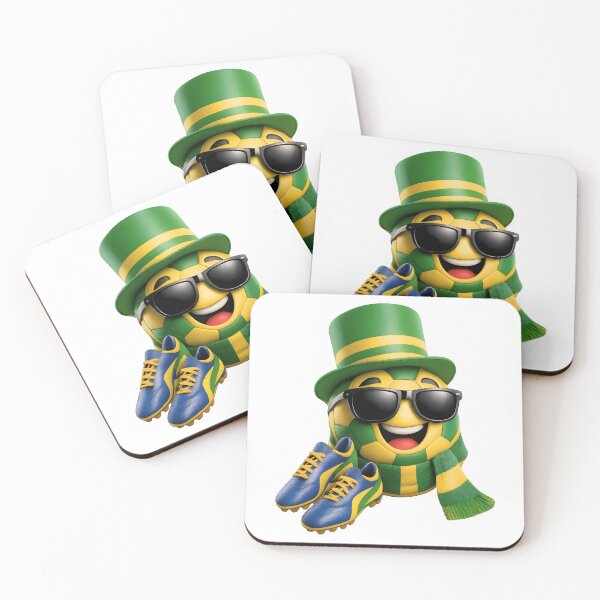 Item preview, Brazil Soccer Mascot Cartoon Graphic Funny Football Fan Character designed and sold by ArtSpark Studio.