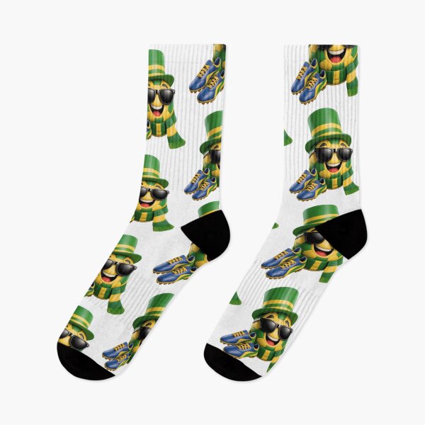Item preview, Brazil Soccer Mascot Cartoon Graphic Funny Football Fan Character designed and sold by ArtSpark Studio.