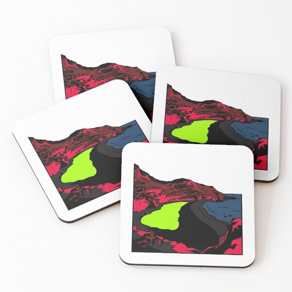Item preview, El Golfo Pop Art Neon Green Lagoon Lanzarote designed and sold by DuckOddity.