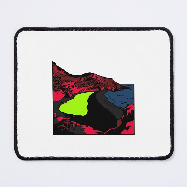 Item preview, El Golfo Pop Art Neon Green Lagoon Lanzarote designed and sold by DuckOddity.
