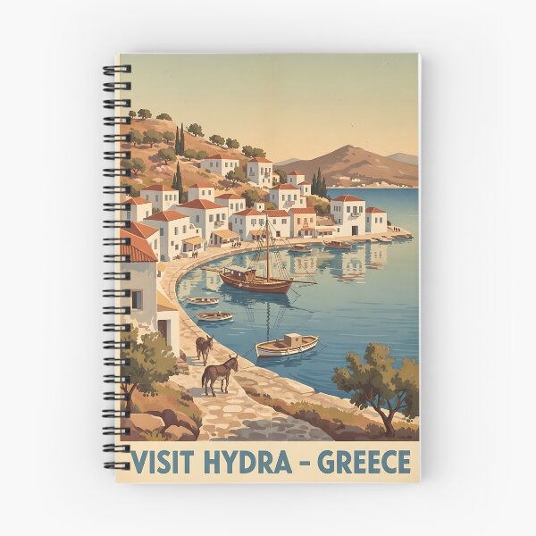 Item preview, Hydra Greece, Greek Island Vintage Travel Tourism designed and sold by TravelersGems.
