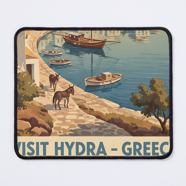 Item preview, Hydra Greece, Greek Island Vintage Travel Tourism designed and sold by TravelersGems.