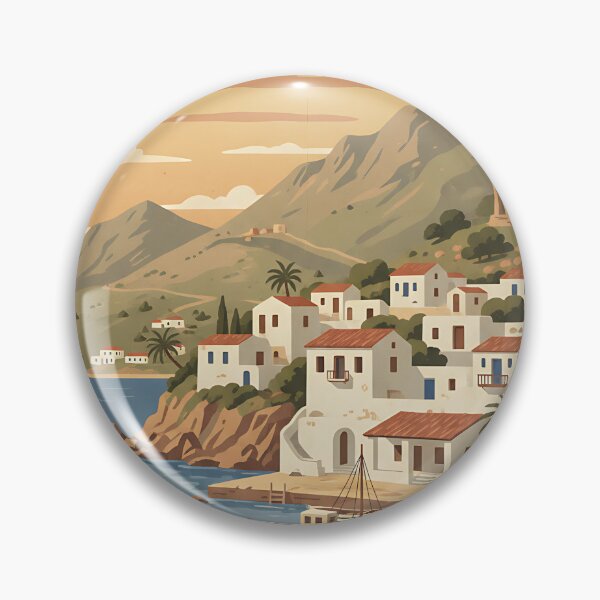 Item preview, Ikaria Greece, Greek Island Vintage Travel Tourism designed and sold by TravelersGems.