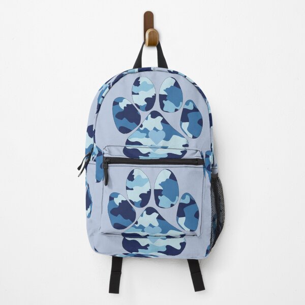 Item preview, Blue Camo paw print designed and sold by Doodles Down South.
