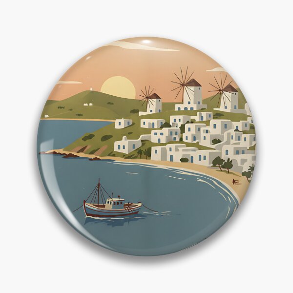 Item preview, Ios Greece, Greek Island Vintage Travel Tourism designed and sold by TravelersGems.