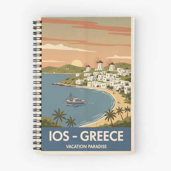 Item preview, Ios Greece, Greek Island Vintage Travel Tourism designed and sold by TravelersGems.