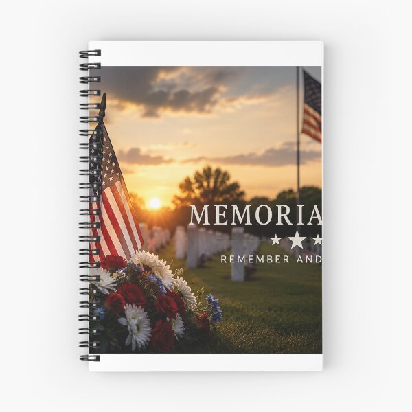Item preview, Memorial Day Remember and Honor Military Cemetery Sunset designed and sold by riki2365.
