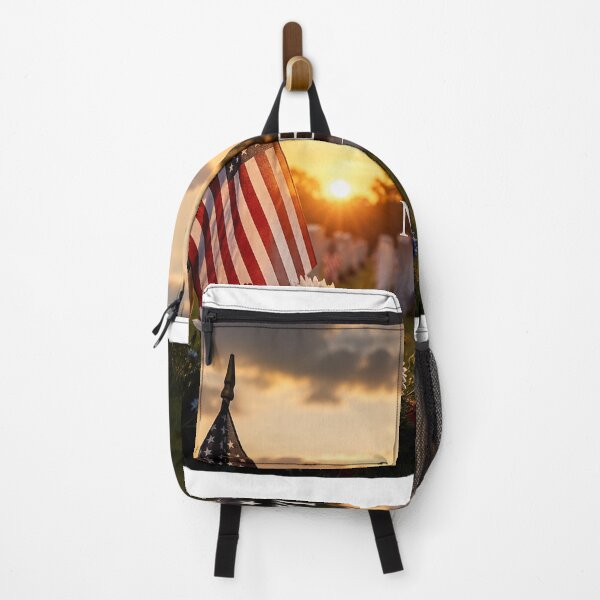Item preview, Memorial Day Remember and Honor Military Cemetery Sunset designed and sold by riki2365.