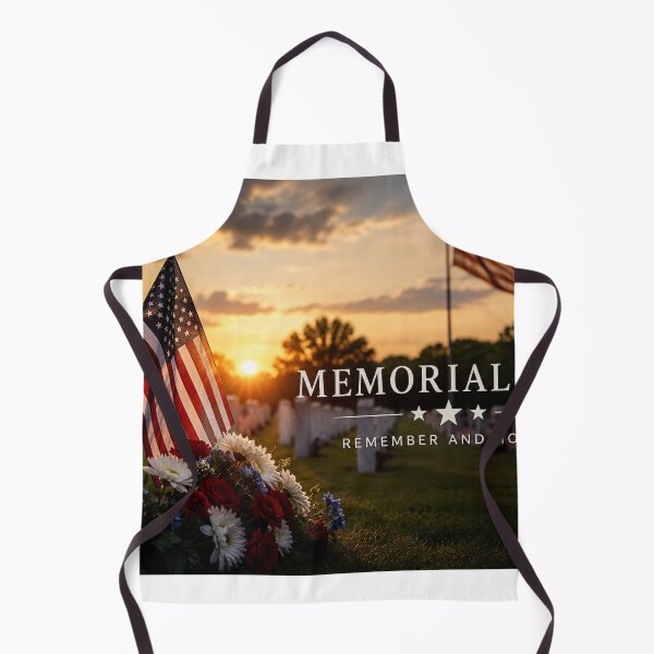 Item preview, Memorial Day Remember and Honor Military Cemetery Sunset designed and sold by riki2365.