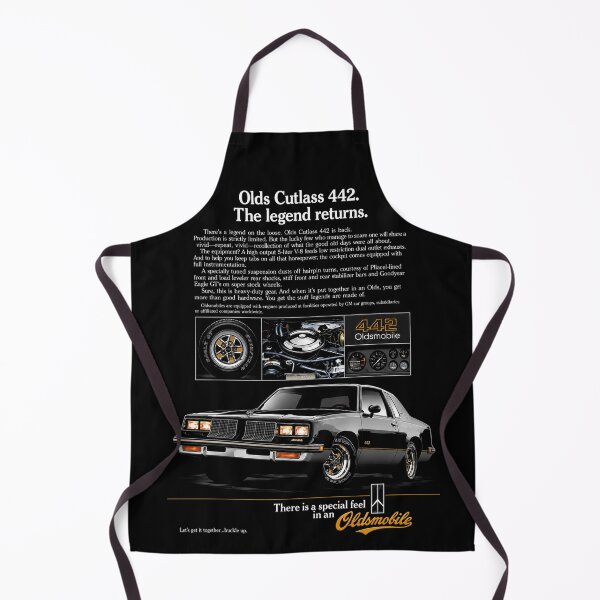 Item preview, Oldsmobile Cutlass 442 – The Legend Returns Retro GM Muscle Car Art designed and sold by Stinky Lincy's Apparel Company.