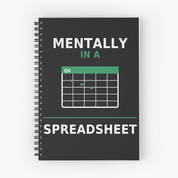 Item preview, Mentally In A Spreadsheet designed and sold by OfficeFighter.