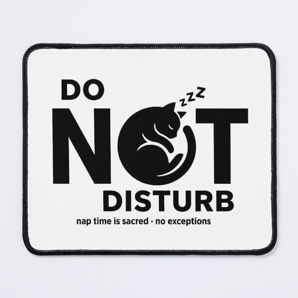Item preview, Funny Do Not Disturb Sleeping Cat designed and sold by GrafTeesLab.