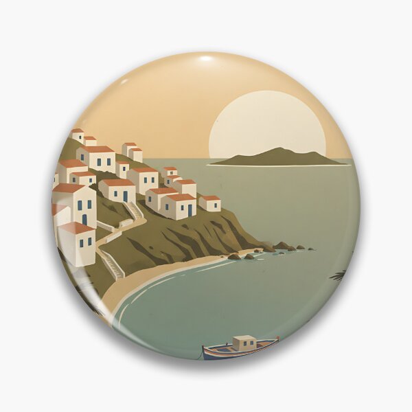 Item preview, Kalamos Greece, Greek Island Vintage Travel Tourism designed and sold by TravelersGems.