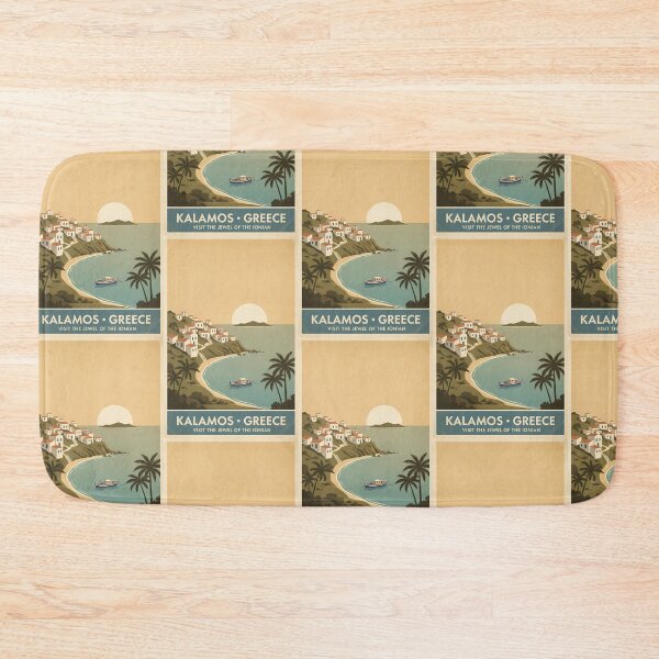 Item preview, Kalamos Greece, Greek Island Vintage Travel Tourism designed and sold by TravelersGems.