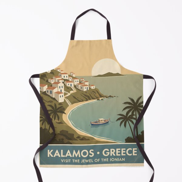 Item preview, Kalamos Greece, Greek Island Vintage Travel Tourism designed and sold by TravelersGems.