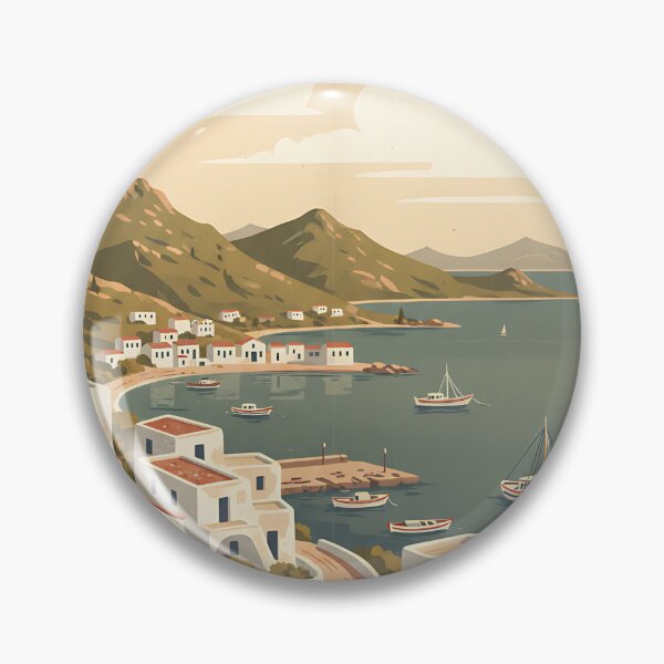 Item preview, Ithaca Greece, Greek Island Vintage Travel Tourism designed and sold by TravelersGems.