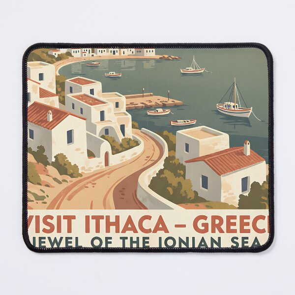 Item preview, Ithaca Greece, Greek Island Vintage Travel Tourism designed and sold by TravelersGems.