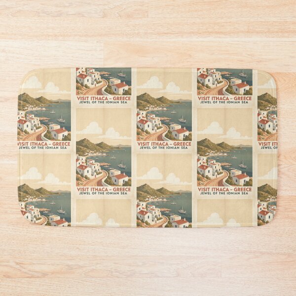 Item preview, Ithaca Greece, Greek Island Vintage Travel Tourism designed and sold by TravelersGems.
