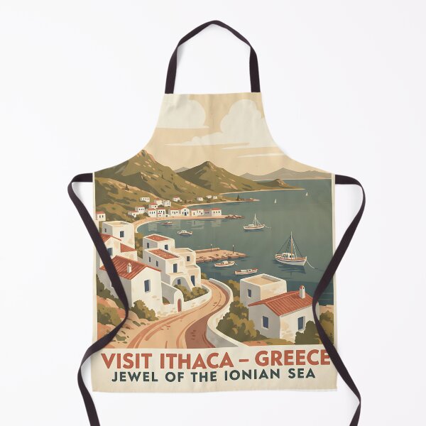 Item preview, Ithaca Greece, Greek Island Vintage Travel Tourism designed and sold by TravelersGems.