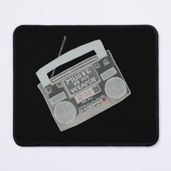 Item preview, Boombox Music Is My Weapon Inverted With Red designed and sold by Grimmlar.