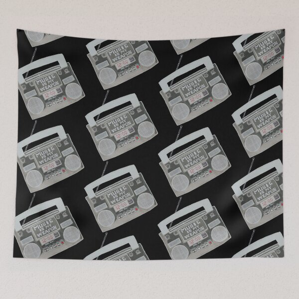Item preview, Boombox Music Is My Weapon Inverted With Red designed and sold by Grimmlar.