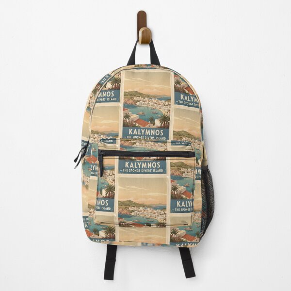 Item preview, Kalymnos Greece, Greek Island Vintage Travel Tourism designed and sold by TravelersGems.