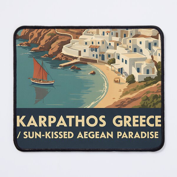 Item preview, Karpathos Greece, Greek Island Vintage Travel Tourism designed and sold by TravelersGems.