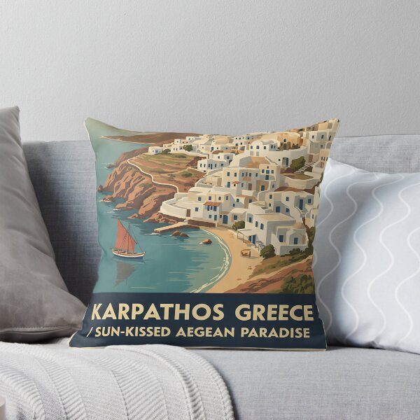 Item preview, Karpathos Greece, Greek Island Vintage Travel Tourism designed and sold by TravelersGems.