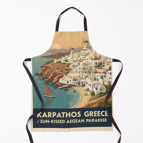 Item preview, Karpathos Greece, Greek Island Vintage Travel Tourism designed and sold by TravelersGems.