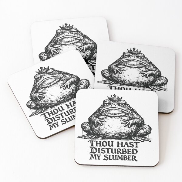 Item preview, Thou Hast Disturbed My Slumber Frog Meme designed and sold by AMICO77.
