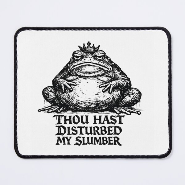 Item preview, Thou Hast Disturbed My Slumber Frog Meme designed and sold by AMICO77.