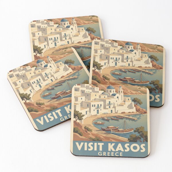 Item preview, Kasos Greece, Greek Island Vintage Travel Tourism designed and sold by TravelersGems.