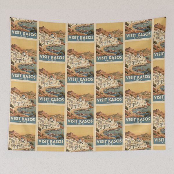 Item preview, Kasos Greece, Greek Island Vintage Travel Tourism designed and sold by TravelersGems.