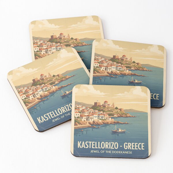 Item preview, Kastellorizo Greece, Greek Island Vintage Travel Tourism designed and sold by TravelersGems.