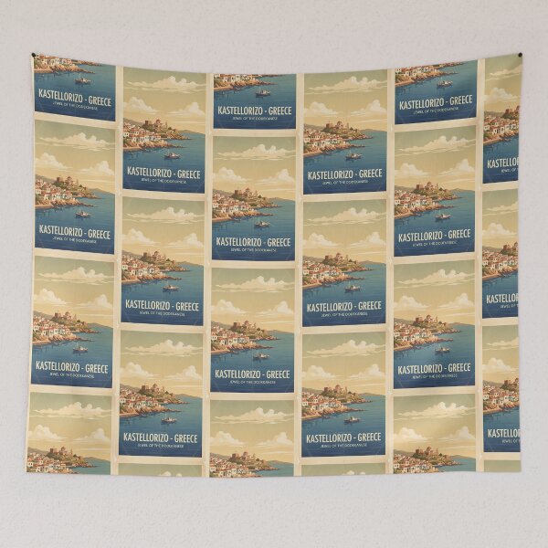 Item preview, Kastellorizo Greece, Greek Island Vintage Travel Tourism designed and sold by TravelersGems.